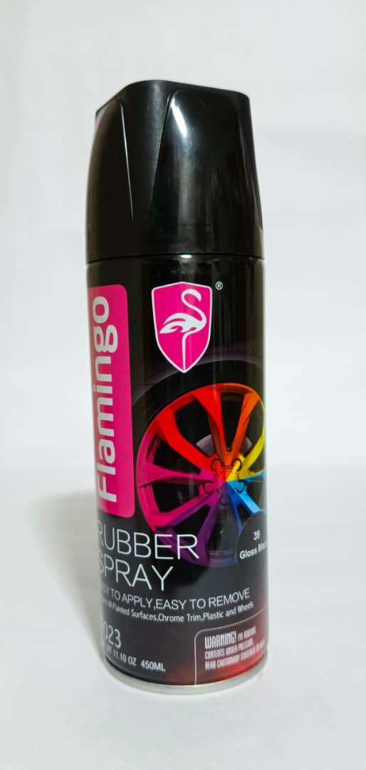  FLAMINGO SPRAY PARA GOMAS NEGRO MATE 