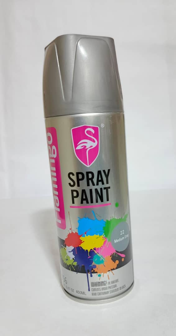 FLAMINGO SPRAY PINTURA GRIS PLOMO