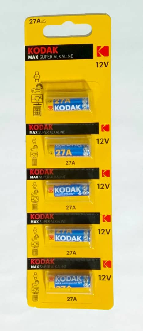 KODAK MAX SUPER ALCALINA A27 5 PILAS