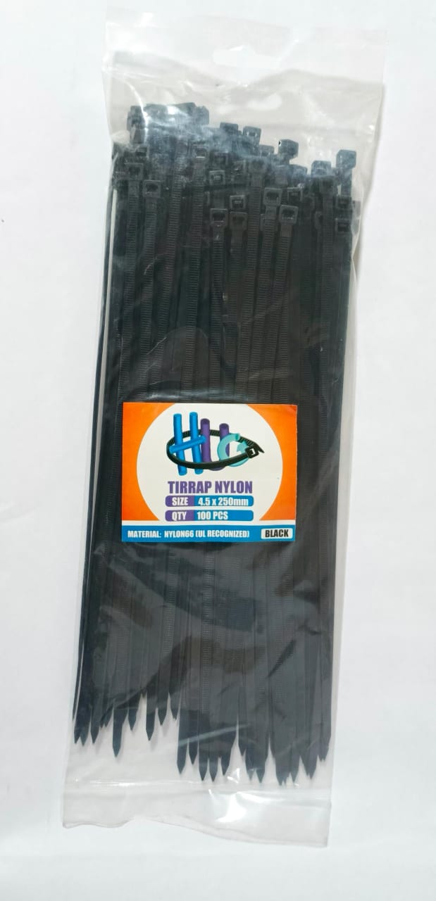 TIRRAP 4.5X250MM HUG BLACK